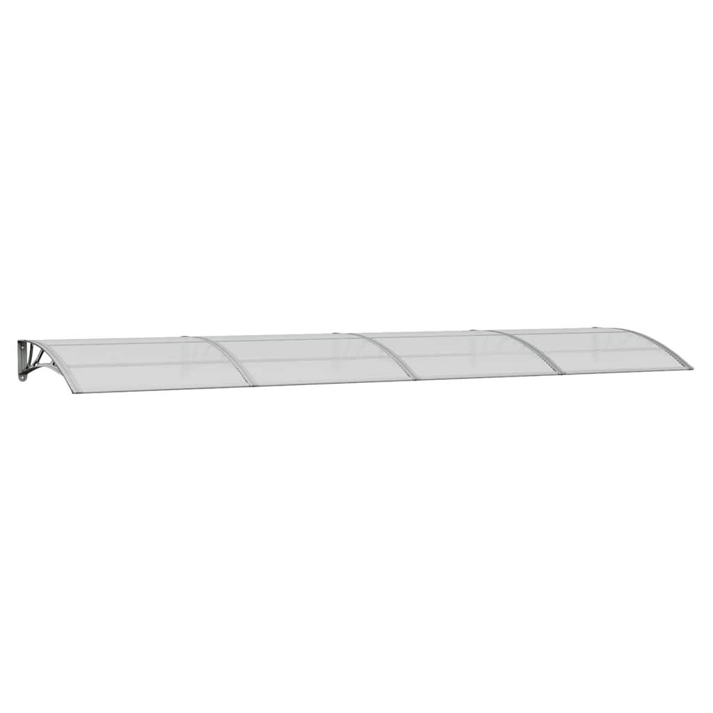 vidaXL Türvordach Grau 400x100 cm Polycarbonat