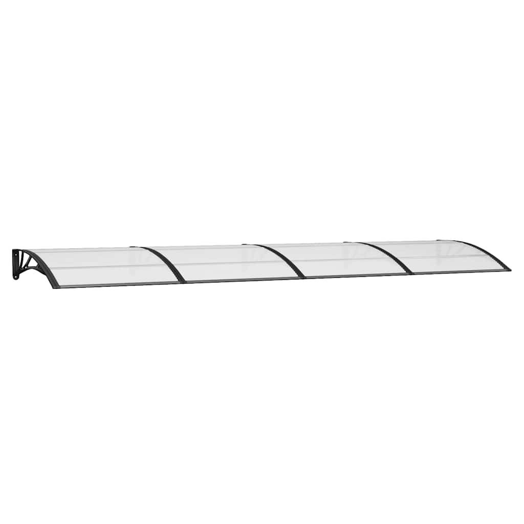 vidaXL Türvordach Schwarz 400x100 cm Polycarbonat