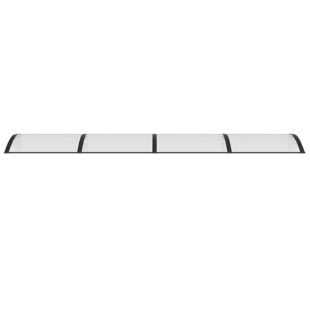 vidaXL Türvordach Schwarz und Transparent 350x75 cm Polycarbonat