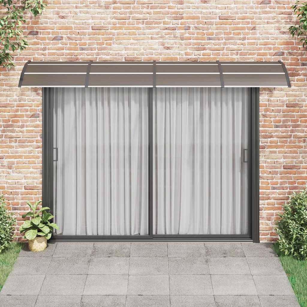 vidaXL Türvordach Schwarz und Transparent 350x75 cm Polycarbonat
