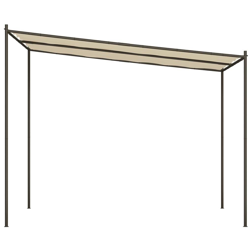 vidaXL Pavillon Beige 3x3 m 180 g/m² Stoff und Stahl