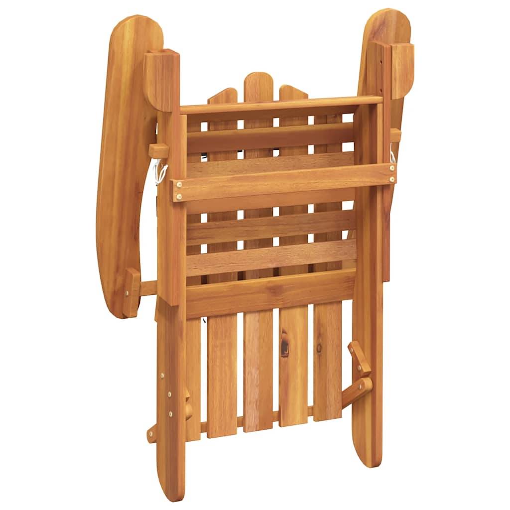 vidaXL Adirondack-Gartenstuhl mit Fußstütze Massivholz Akazie
