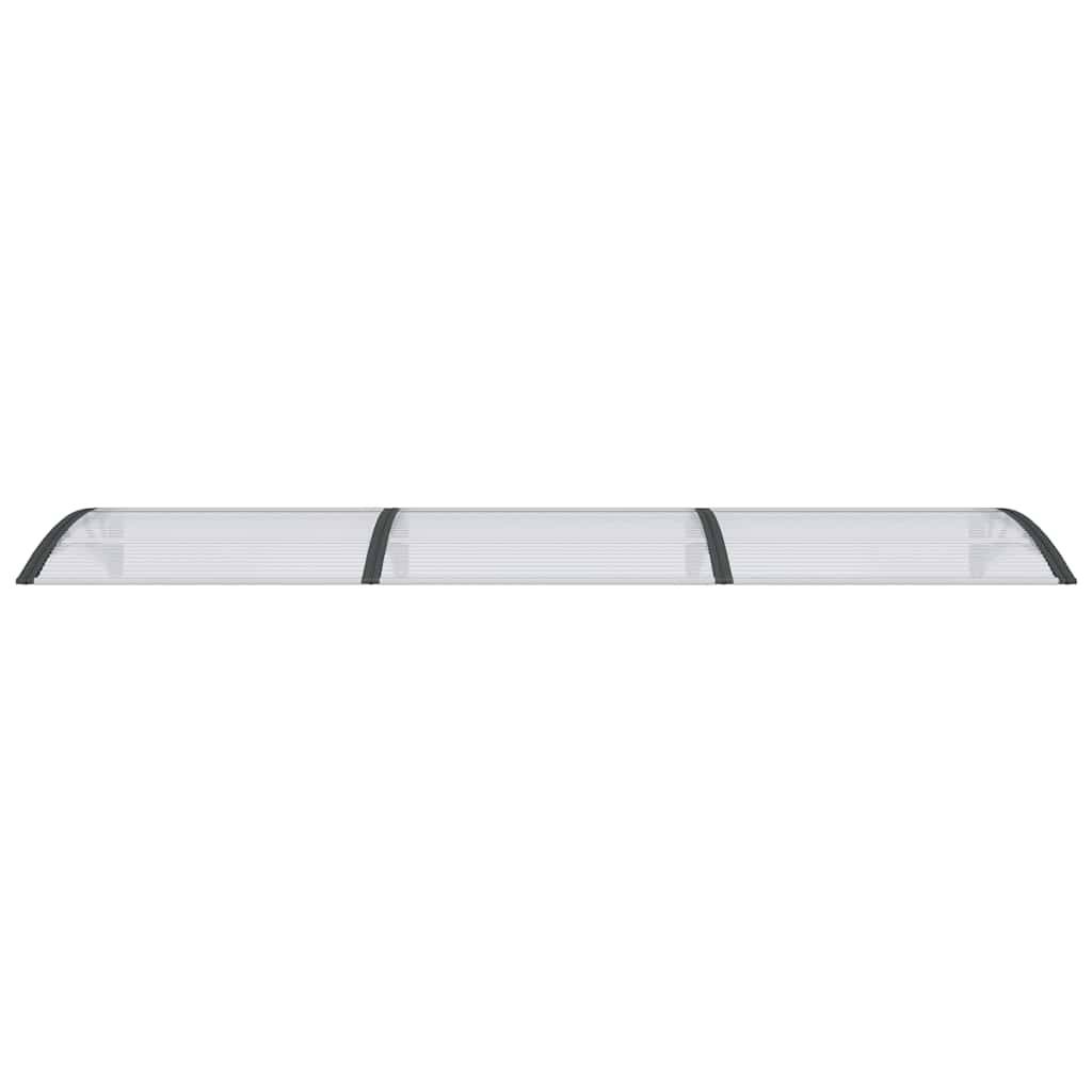 vidaXL Türvordach Schwarz und Transparent 300x75 cm Polycarbonat