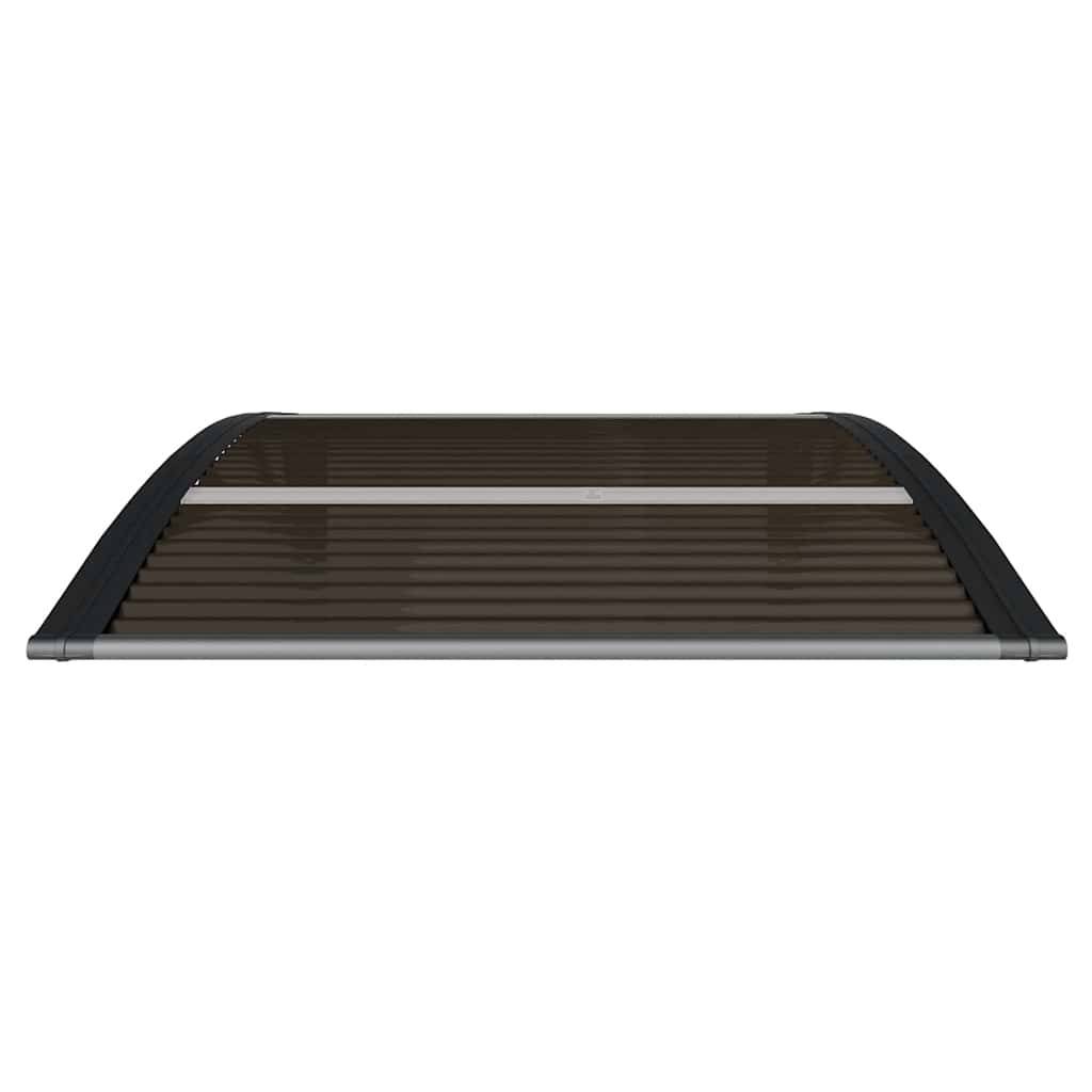 vidaXL Türvordach Schwarz 100x75 cm Polycarbonat