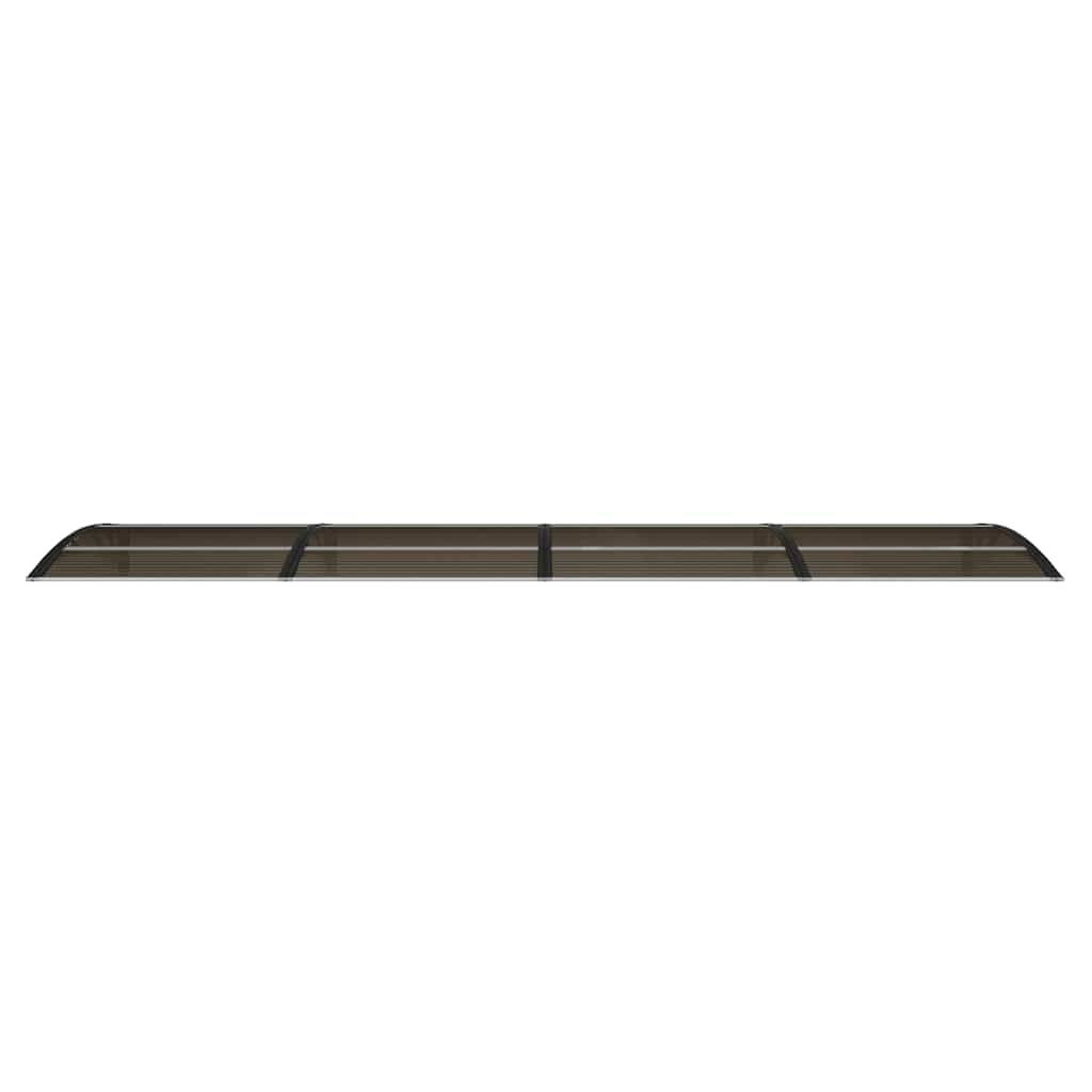 vidaXL Türvordach Schwarz 400x100 cm Polycarbonat