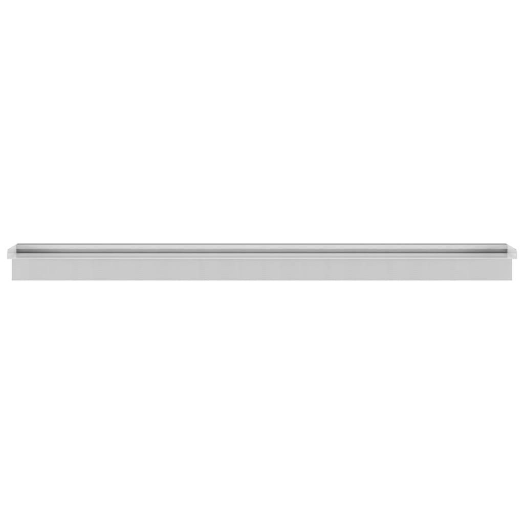 vidaXL Pool-Wasserfall Rechteckig Edelstahl 110 cm