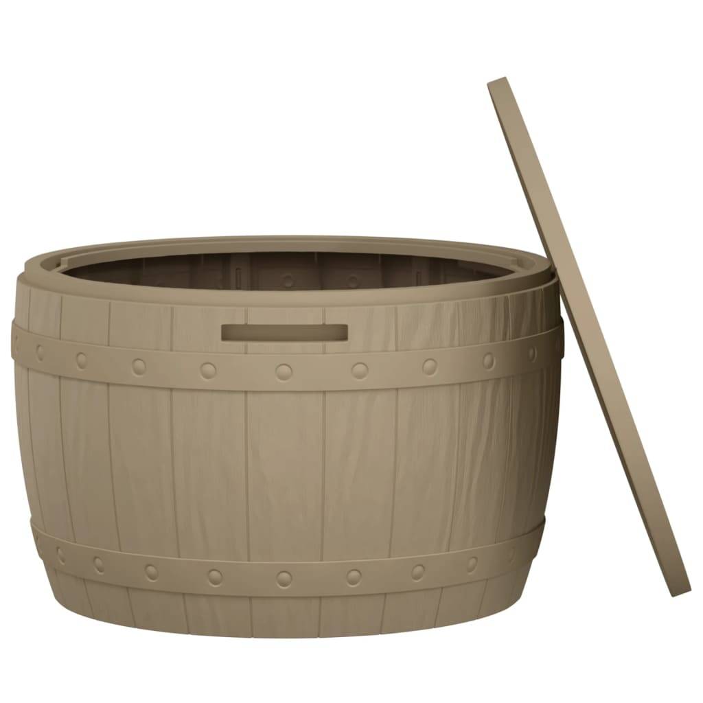 vidaXL 3-in-1 Gartenbox Hellbraun Polypropylen
