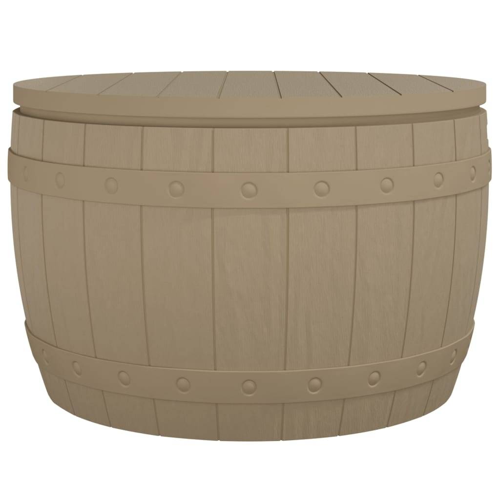 vidaXL 3-in-1 Gartenbox Hellbraun Polypropylen