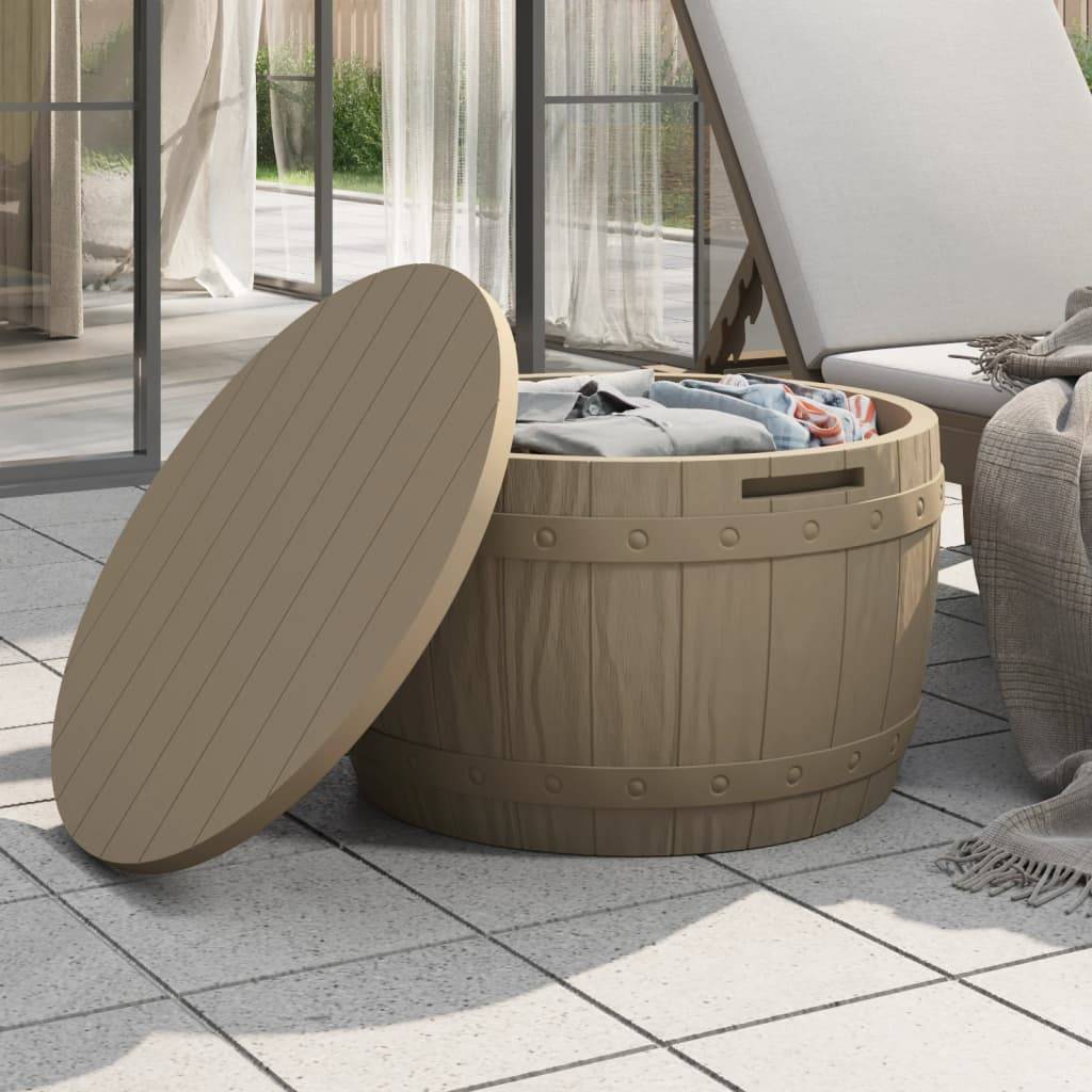 vidaXL 3-in-1 Gartenbox Hellbraun Polypropylen