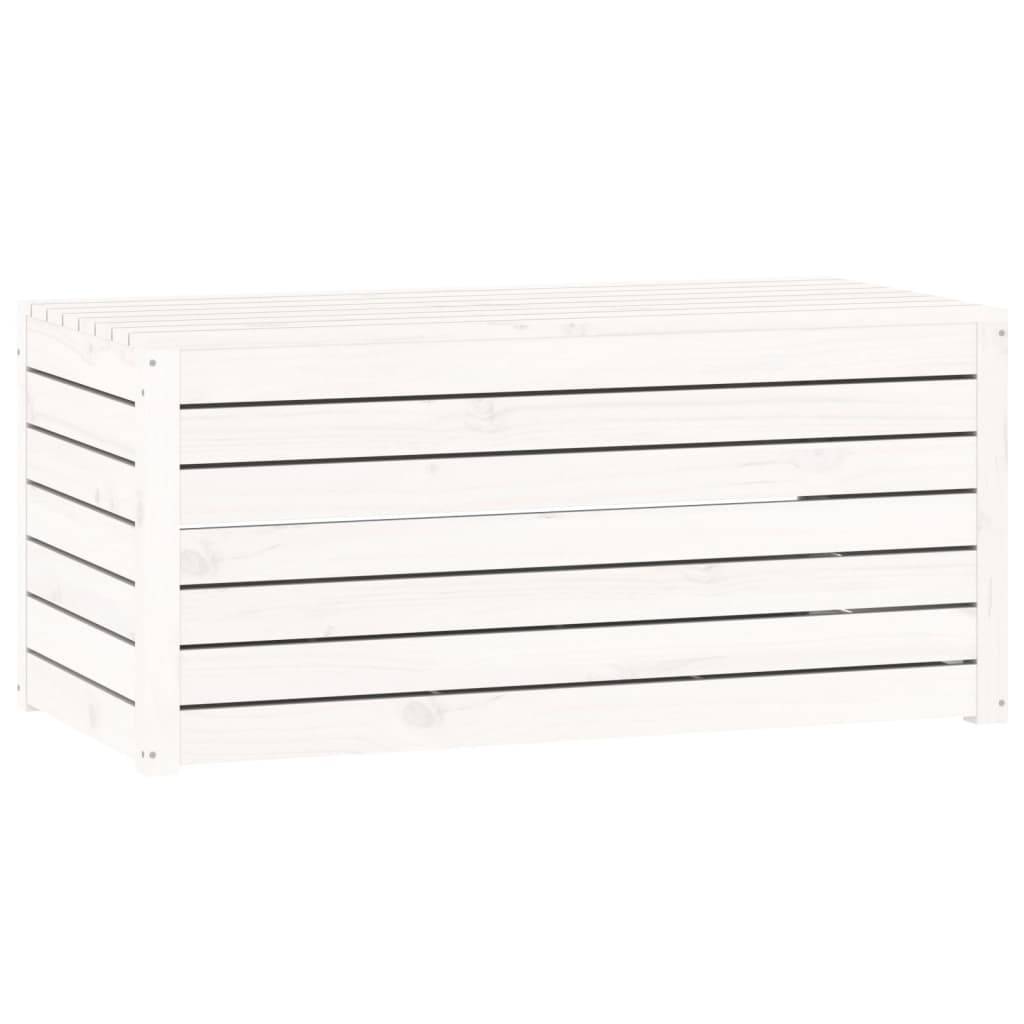 vidaXL Gartenbox Weiß 101x50,5x46,5 cm Massivholz Kiefer