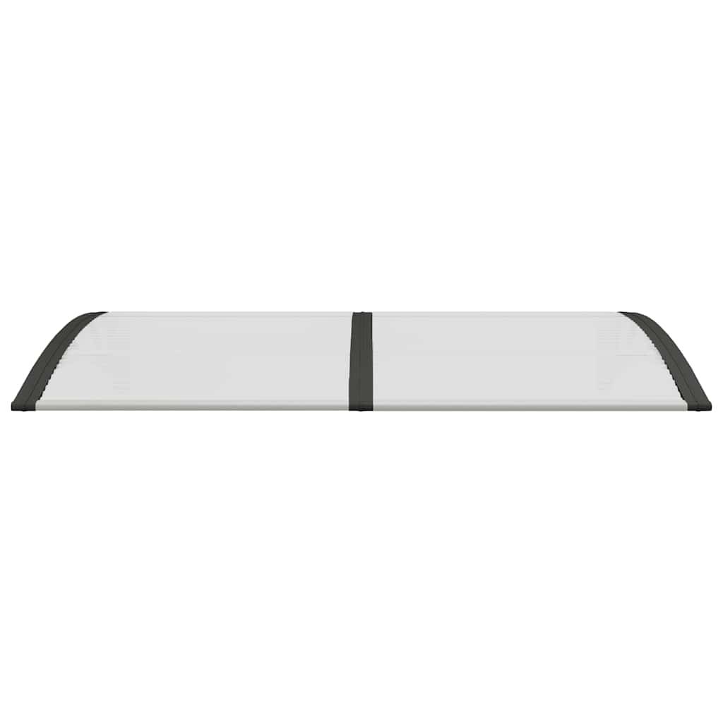 vidaXL Türvordach Schwarz und Transparent 150x75 cm Polycarbonat