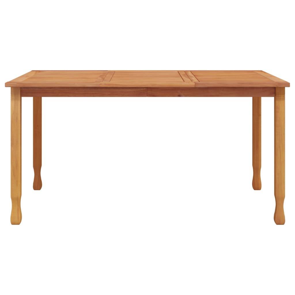 vidaXL Garten-Esstisch 150x90x75 cm Massivholz Teak
