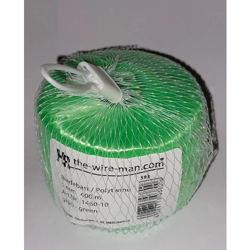 1x Polybast Bindebast Bastband Blumenbast im Netz mit Aufhänger 5mm 400m. grün 1x Polybast Bindebast Bastband Blumenbast im Netz mit Aufhänger 5mm 400m. grün