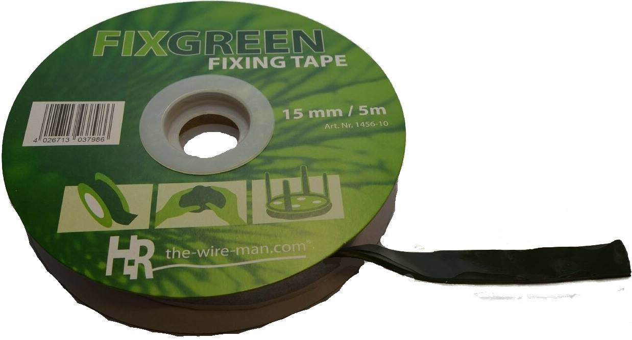 1x Fix Green Klebemasse Knetmasse Doppelklebeband wasserfest grün 15mm 5m Rolle