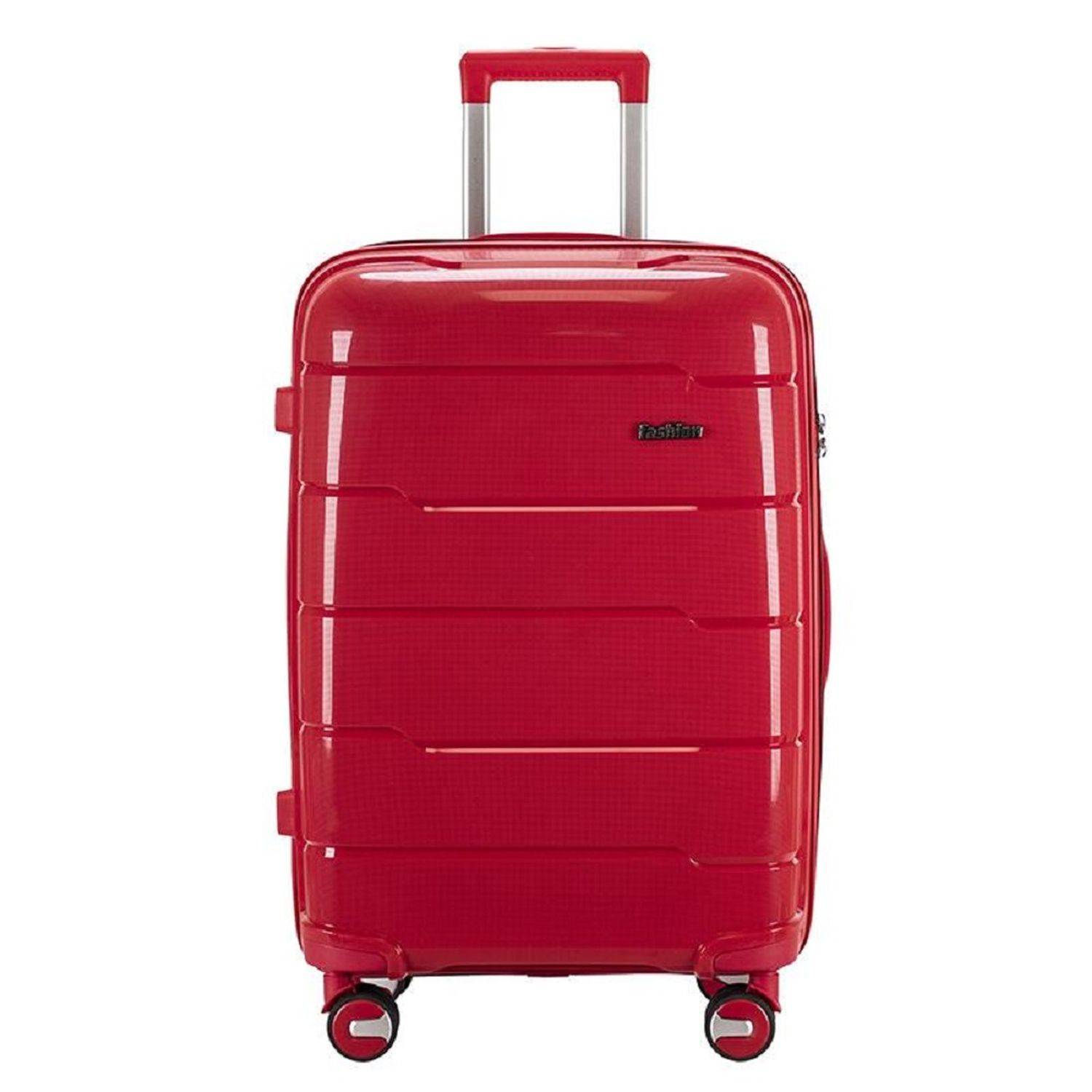 Reisekoffer Koffer 3 tlg Hartschale Trolley Set Kofferset Handgepäck Gepäck Reisetasche Rot