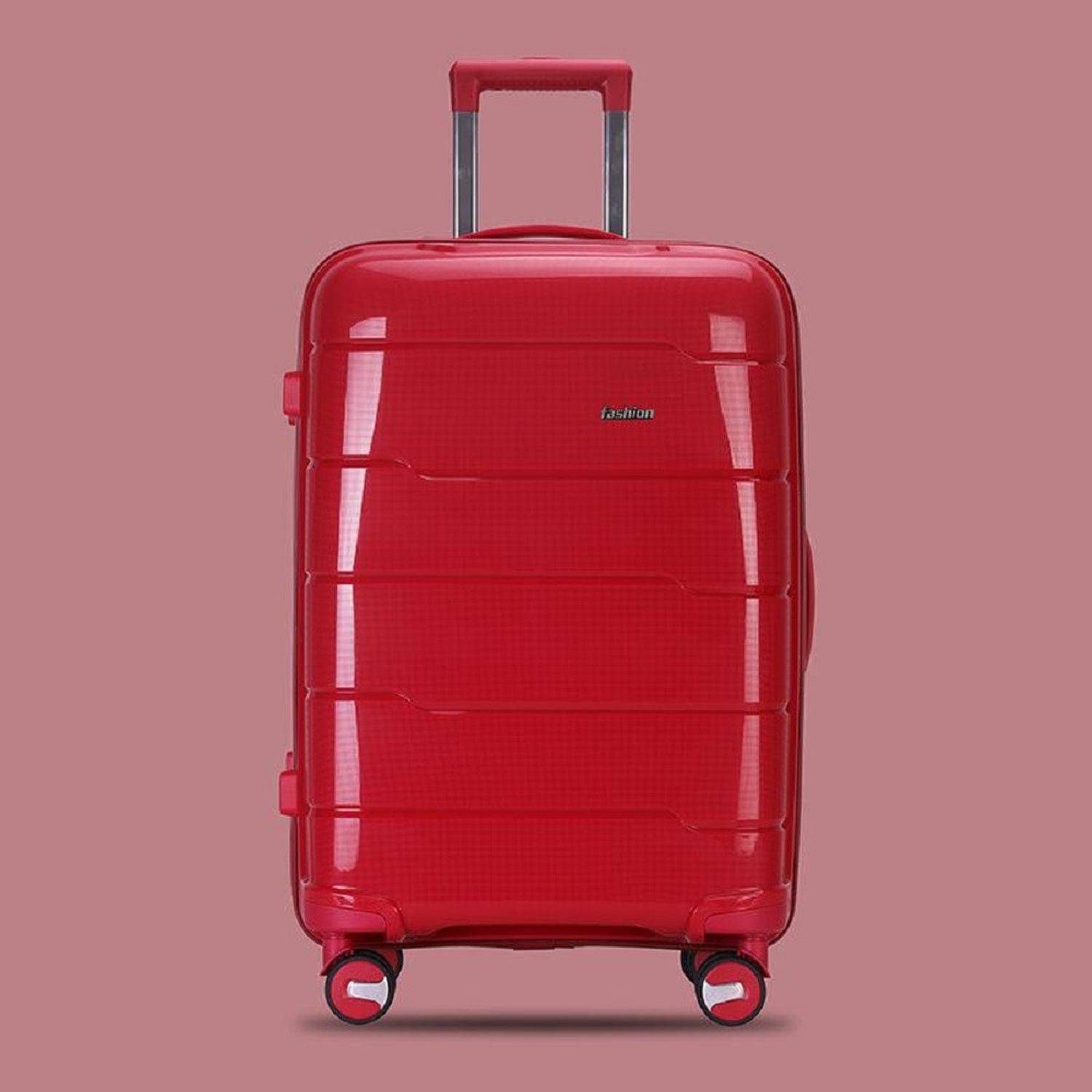 Reisekoffer Koffer 3 tlg Hartschale Trolley Set Kofferset Handgepäck Gepäck Reisetasche Rot