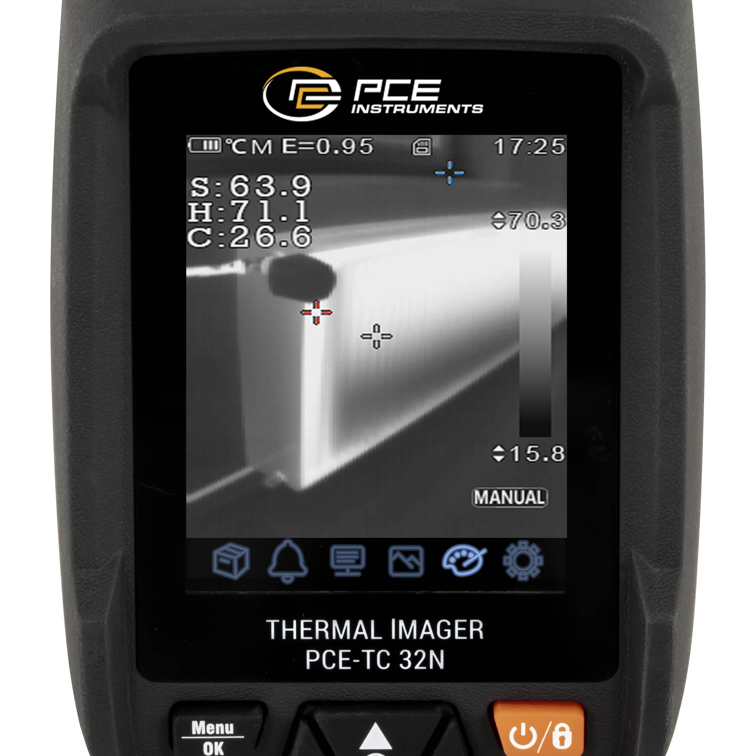 PCE Instruments Wärmebildkamera PCE-TC 32N |-20 - +550 °C |Wi-Fi |App |Video |Foto |Software |Bild-in-Bild Funktion