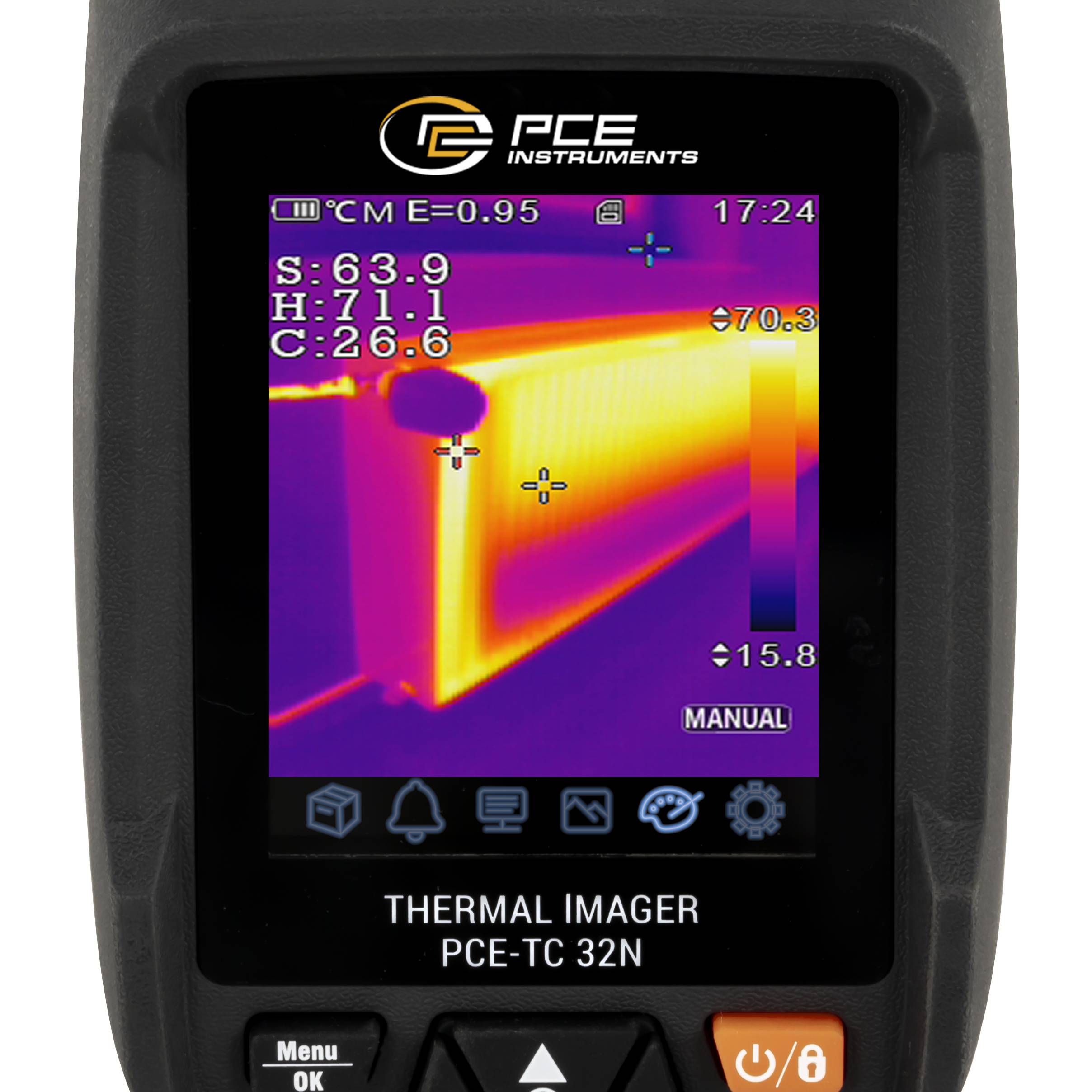 PCE Instruments Wärmebildkamera PCE-TC 32N |-20 - +550 °C |Wi-Fi |App |Video |Foto |Software |Bild-in-Bild Funktion