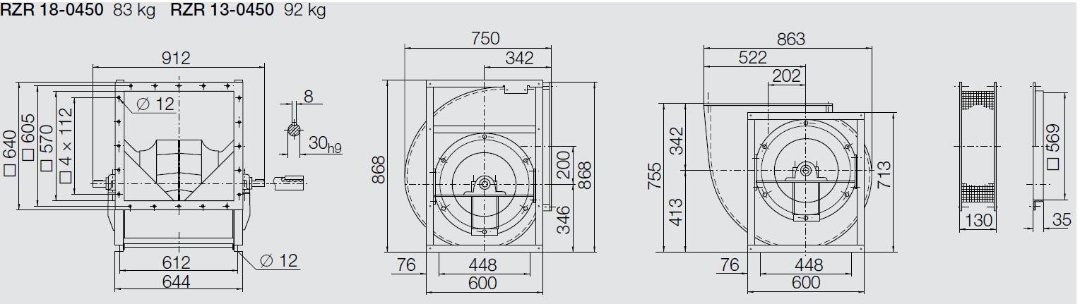 Nicotra-Gebhardt Ventilator RZR-18-0450
