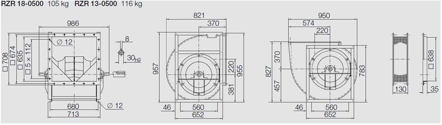 Nicotra-Gebhardt Ventilator RZR-18-0500