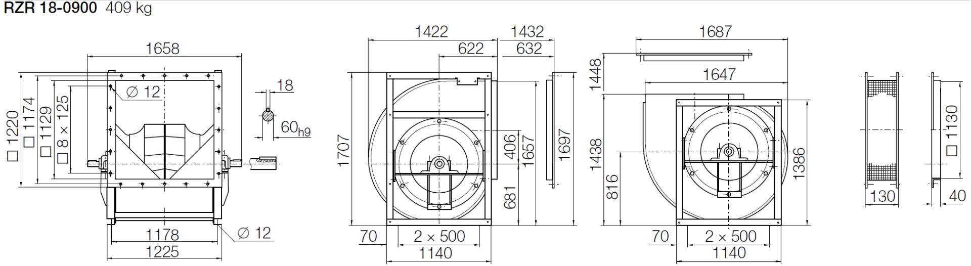 Nicotra-Gebhardt Ventilator RZR-18-0900