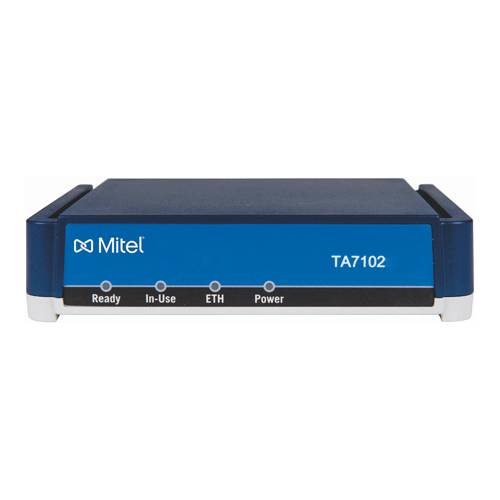 MITEL TA7102 - VoIP-Terminal-Adapter (2x RJ-11 für analoge Telefon-/Fax-Schnittstelle | 2x RJ-45 für 10/100