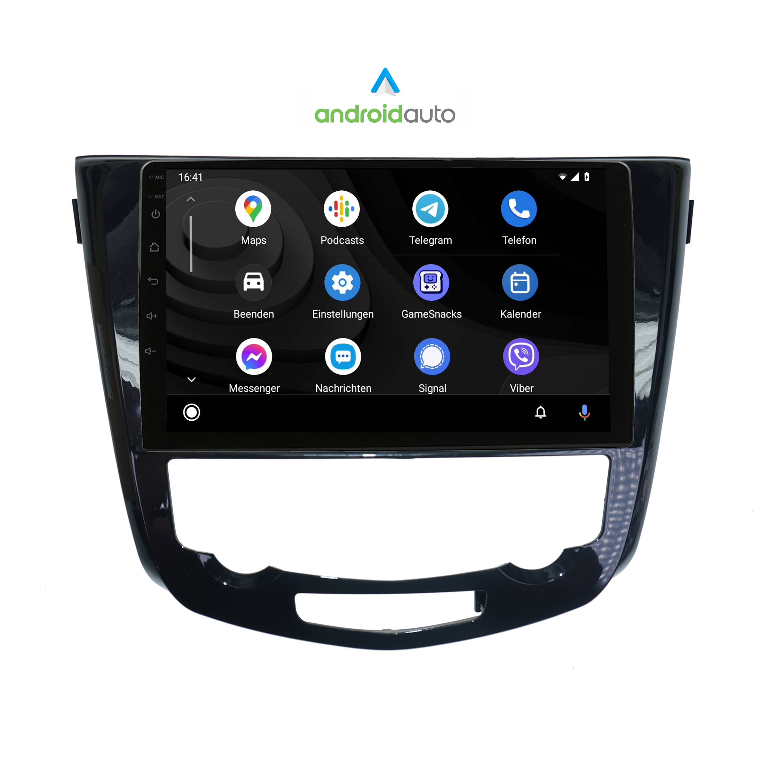 Für Nissan x-Trail Qashqai 10" Touchscreen Android Autoradio GPS Navi CarPlay