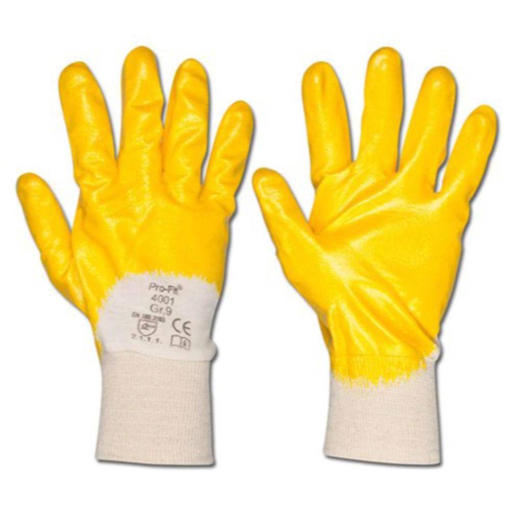 Nitrilhandschuh "MECHANIC" - Kat. 2 - Größe 7 - FORTIS - gelb - Preis per Paar