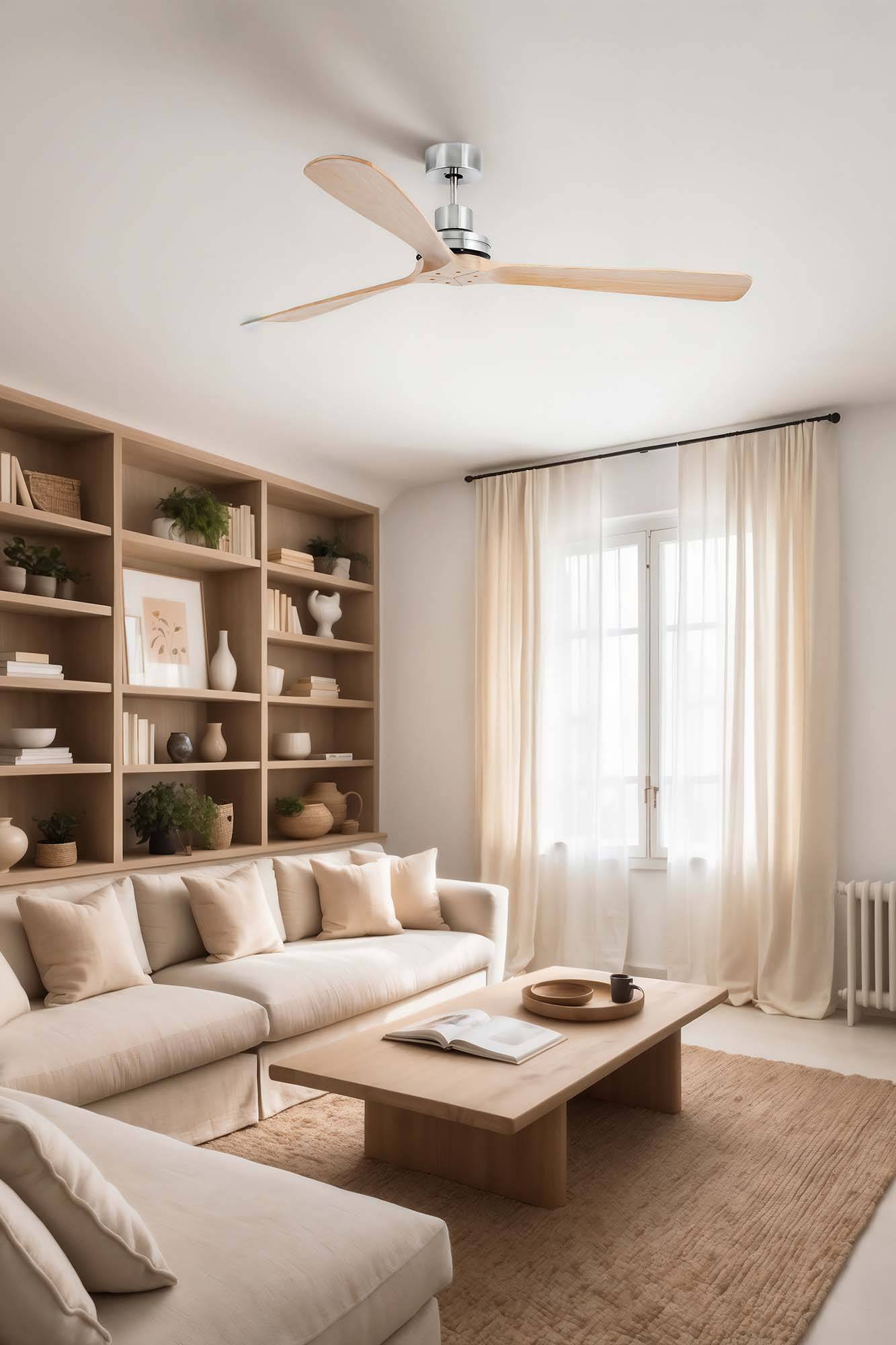 DC Deckenventilator Lantau XL Nickel Kiefer