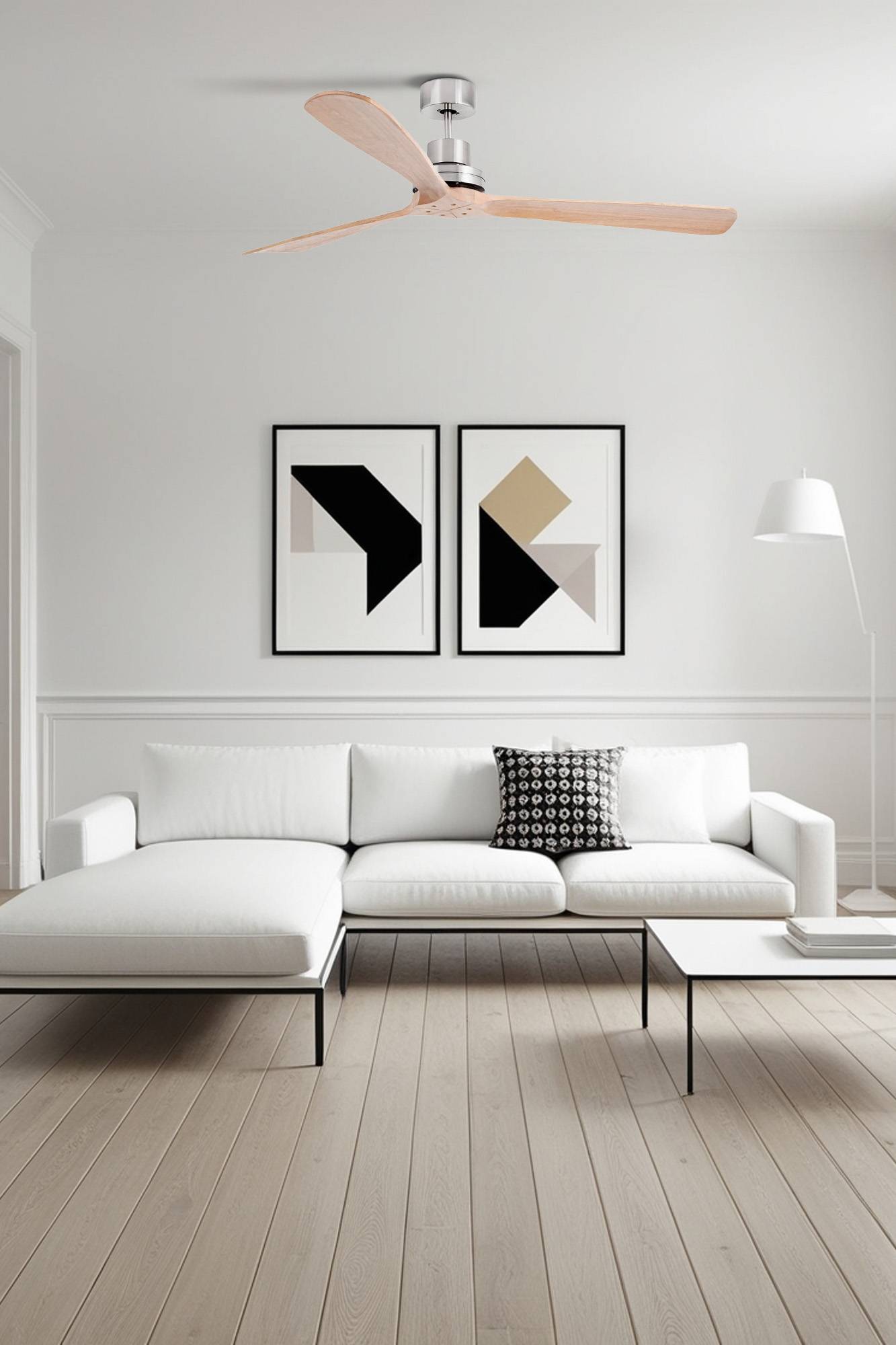 DC Deckenventilator Lantau XL Nickel Kiefer
