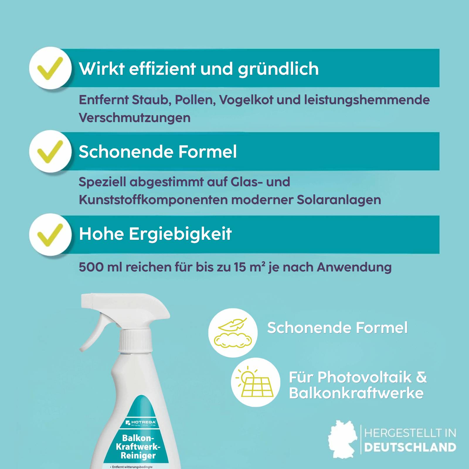 HOTREGA Balkonkraftwerk Reiniger 500 ml