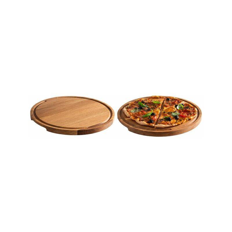 APS Servierbrett PIZZA, Durchmesser: 340 mm, eiche