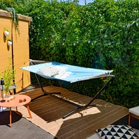 Outdoor Hängematte mit Gestell - 310cm Hängemattengestell 200x120 Stabhängematte Outdoor Hängematte mit Gestell - 310cm Hängemattengestell 200x120 Stabhängematte