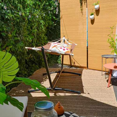 Outdoor Hängematte mit Gestell - 310cm Hängemattengestell 190x80 Stabhängematte Outdoor Hängematte mit Gestell - 310cm Hängemattengestell 190x80 Stabhängematte