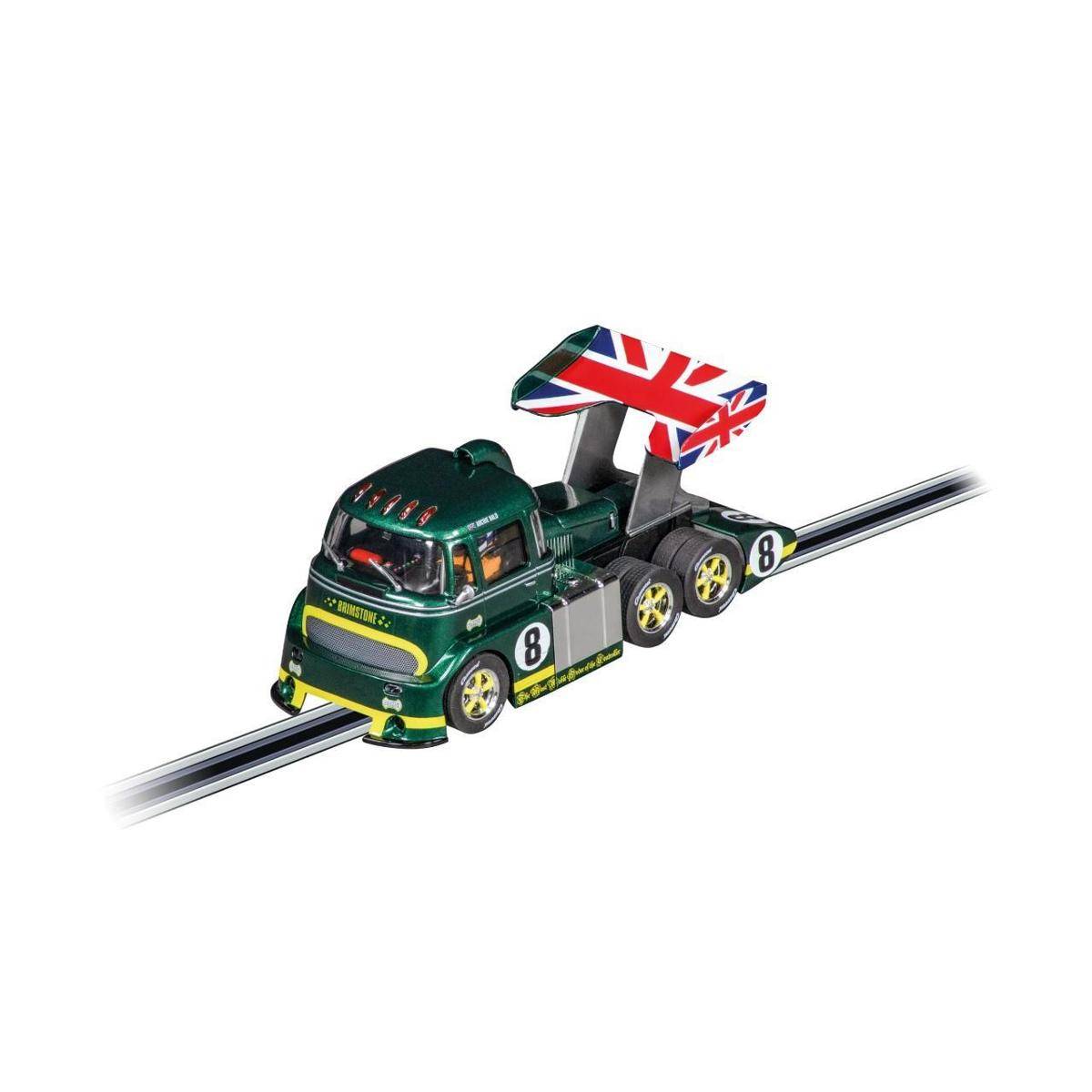 Slotcar, Racetruck Cabover "British Racing Green, No. 8", ab 8 Jahren