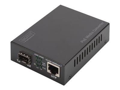DIGITUS Gigabit PoE Medienkonverter Peripheriegeräte & Zubehör Kabel & Adapter