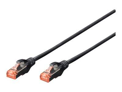DIGITUS CAT 6 S/FTP Patchkabel, 10 Stück, 5m, schwarz Kabel Patchkabel RJ45 Cat.6