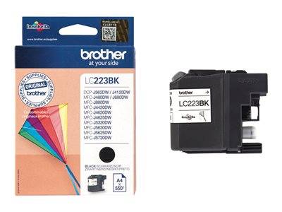 BROTHER LC223BK Tinte schwarz 550Seiten Drucken, Scannen & Verbrauchsmaterial Verbrauchsmaterialien
