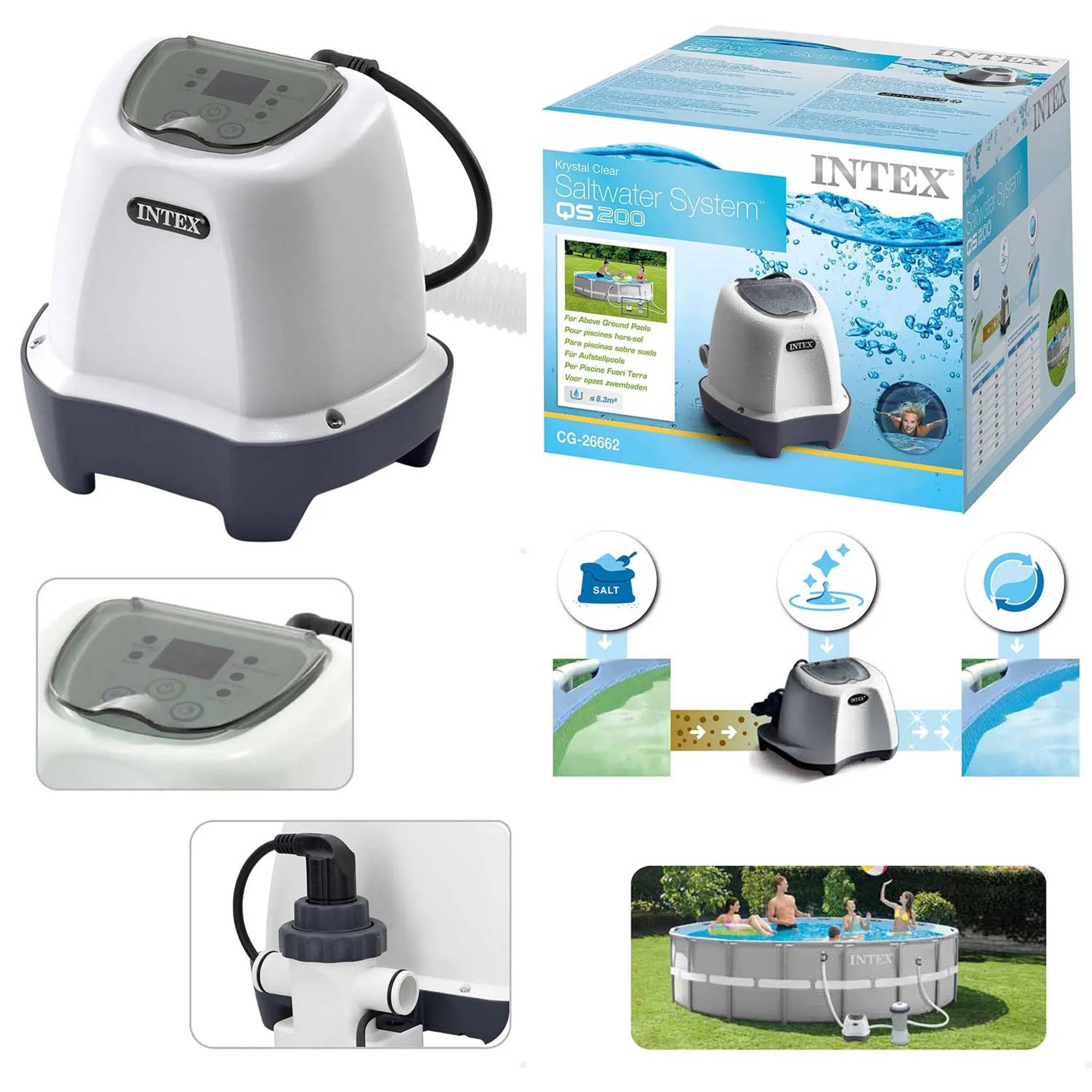 INTEX 26662GS - Krystal Clear Salzwassersystem QS200