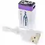 ANSMANN 1315-0005 Li-Ion Akku 9V E-Block Typ 400 (min. 340 mAh) 1er Karton Strom / Energie / Licht ANSMANN 1315-0005 Li-Ion Akku 9V E-Block Typ 400 (min. 340 mAh) 1er Karton Strom / Energie / Licht
