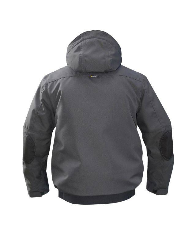 Canvas Winterjacke, ANTHRAZITGRAU/SCHWARZ, Gr. 4XL
