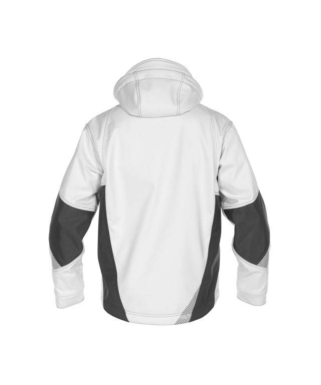 Softshell-Jacke, WEIß/ANTHRAZITGRAU, Gr. 4XL