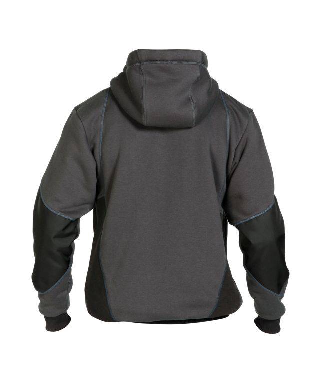 Sweatshirt-Jacke, ANTHRAZITGRAU/SCHWARZ, Gr. 4XL