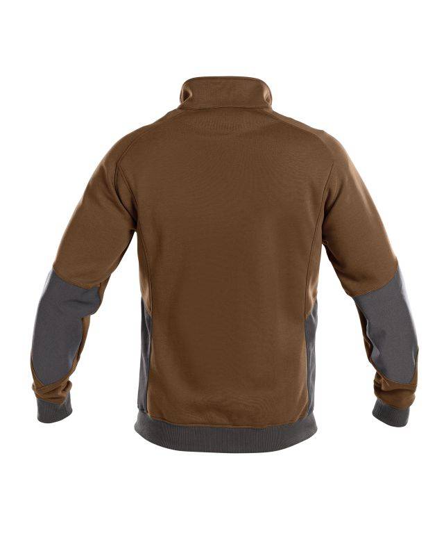 Sweatshirt, LEHMBRAUN/ANTHRAZITGRAU, Gr. 4XL