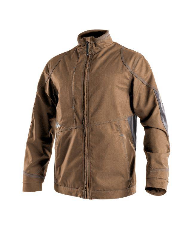 Arbeitsjacke, LEHMBRAUN/ANTHRAZITGRAU, Gr. 4XL