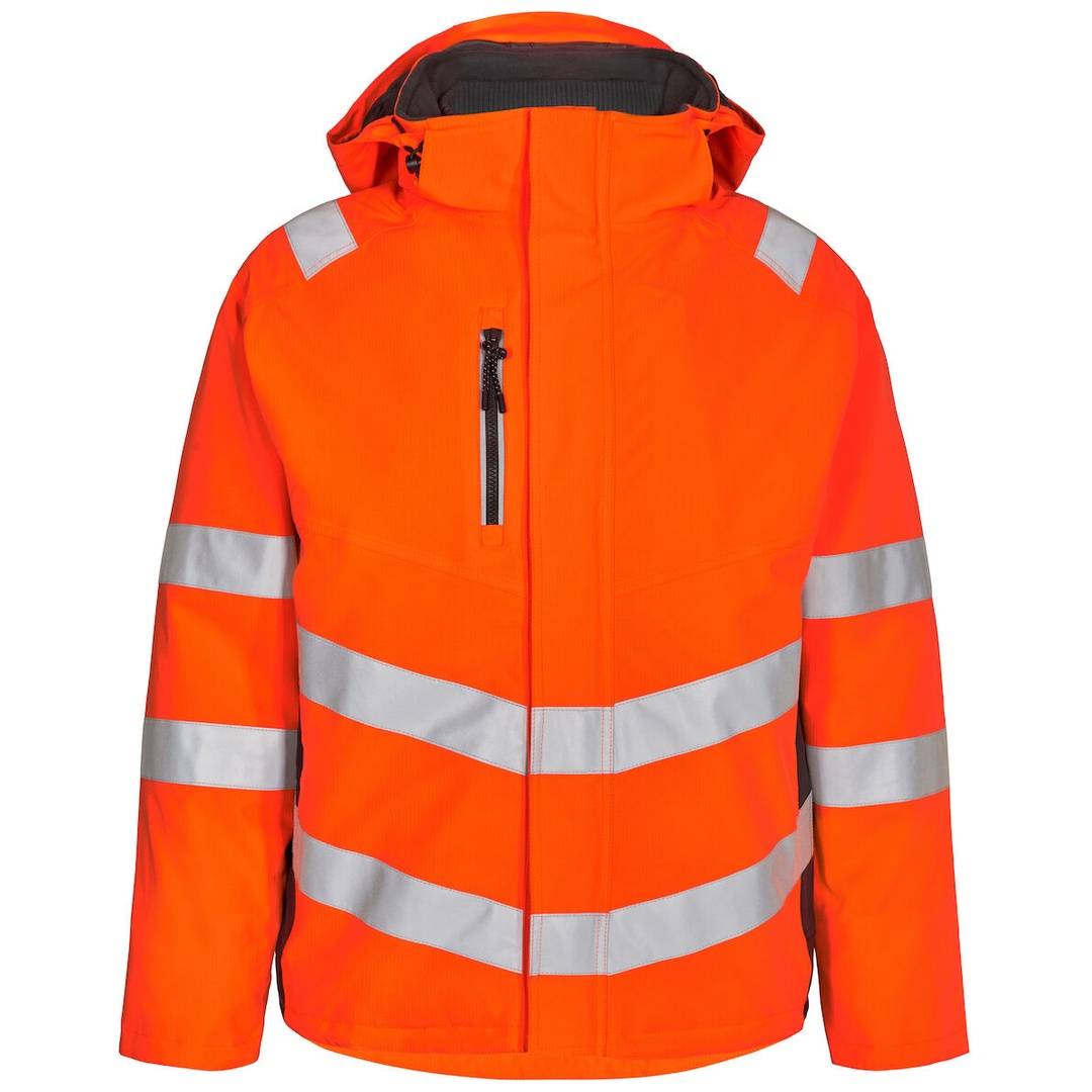 ENGEL Warnschutz Winterjacke Safety 1946-930-1079 Gr. XL orange/anthrazit grau