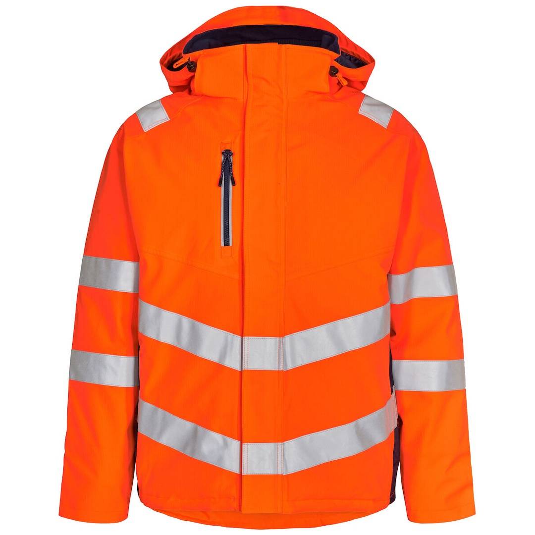 ENGEL Warnschutz Winterjacke Safety 1946-930-10165 Gr. 3XL orange/marine