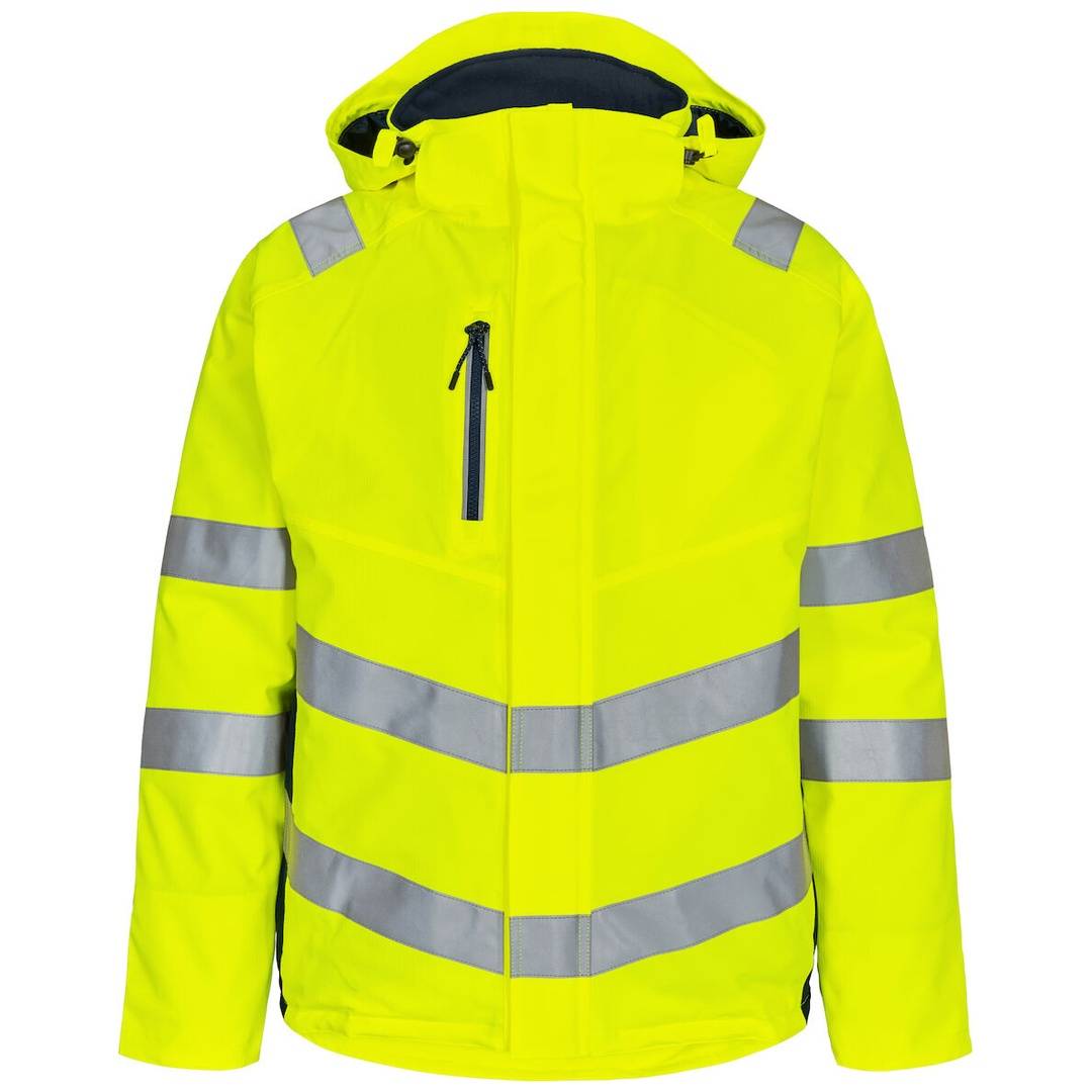 ENGEL Warnschutz Winterjacke Safety 1946-930-38165 Gr. L gelb/blue ink