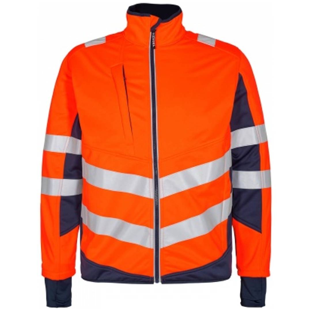 ENGEL Warnschutz Softshell Jacke Safety 1158-237-10165 Gr. XS orange/blue ink