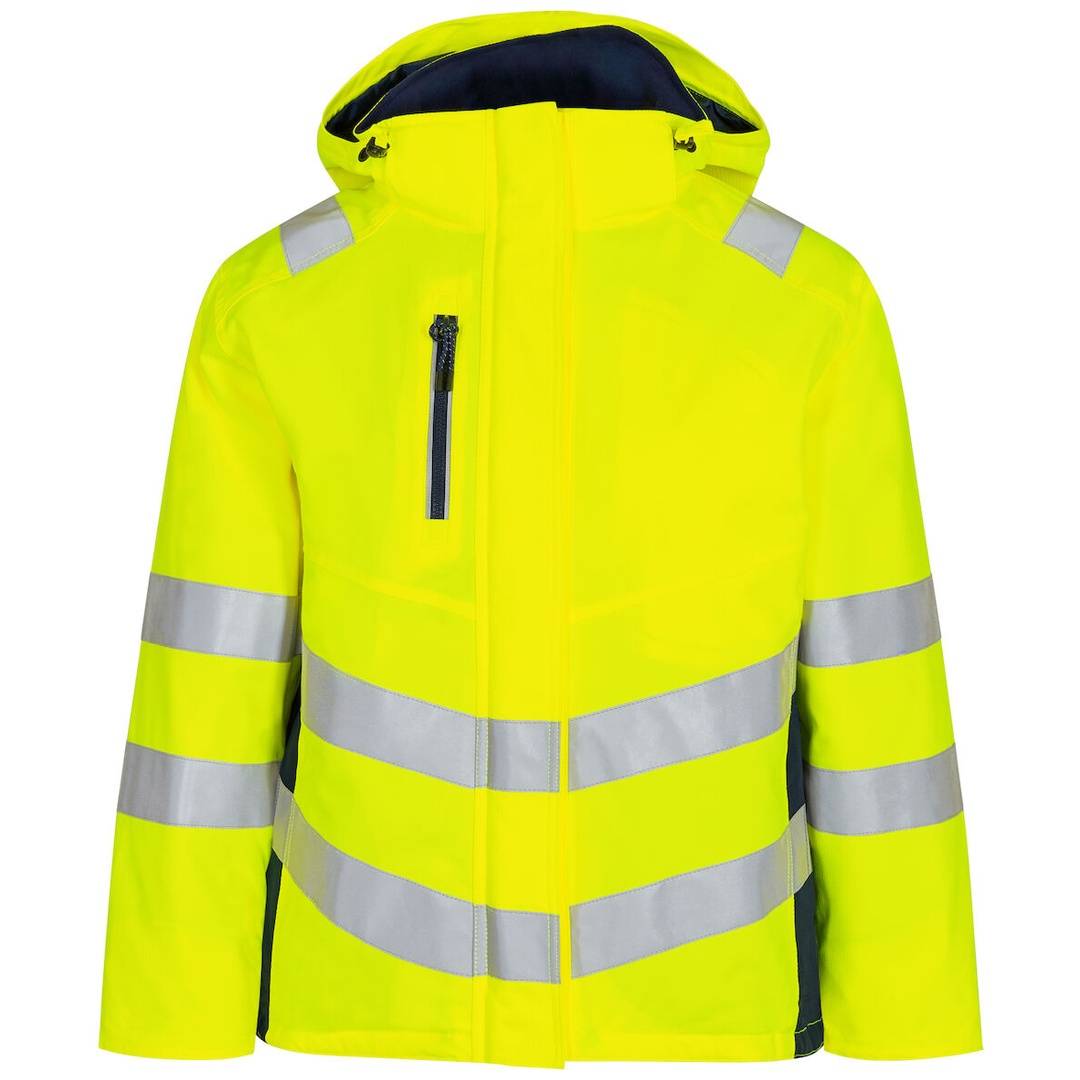 ENGEL Warnschutz Winterjacke Safety Damen 1943-930 Damen Gr. XS gelb/blue ink
